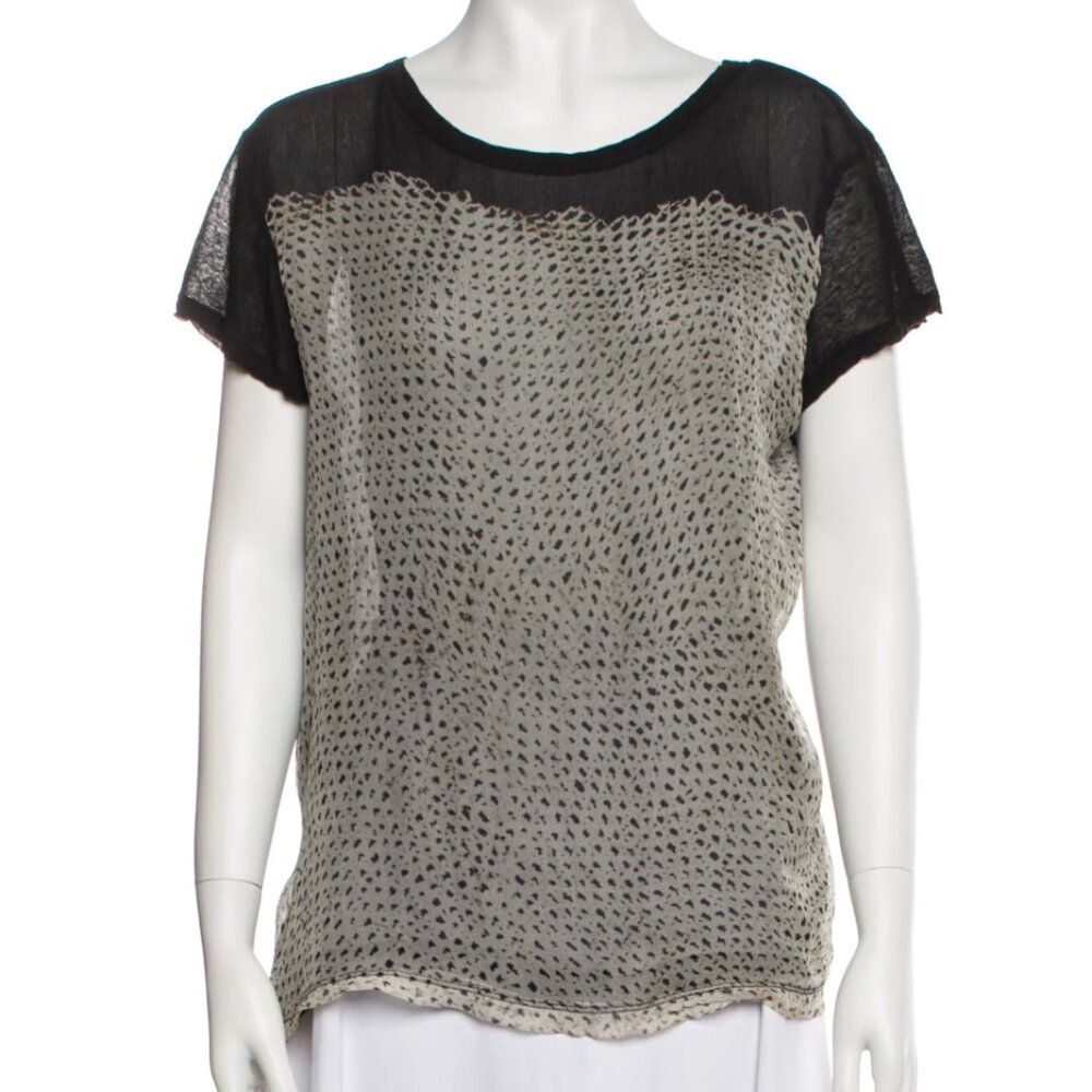 Proenza Schouler T-Shirt - Print silk _ Size Medium